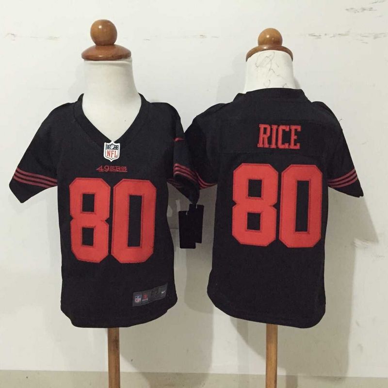 2-6 Kids Jerry Rice San Francisco 49ers #80 Black Jersey 2-6 Kids Jerry Rice San Francisco 49ers #80 Black Jersey