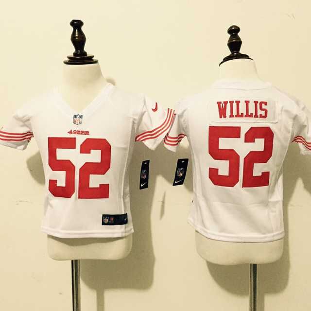 2-6 Kids Patrick Willis San Francisco 49ers #52 White Jersey 2-6 Kids Patrick Willis San Francisco 49ers #52 White Jersey