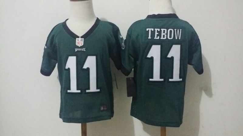 2-6 Kids Tim Tebow Philadelphia Eagles #11 Green Jersey 2-6 Kids Tim Tebow Philadelphia Eagles #11 Green Jersey