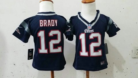 2-6 Kids Tom Brady New England Patriots #12 Blue Jersey 2-6 Kids Tom Brady New England Patriots #12 Blue Jersey