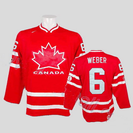 Team Canada 2010 Olympic 6 Shea Weber Stitched Red Jersey Team Canada 2010 Olympic 6 Shea Weber Stitched Red Jersey
