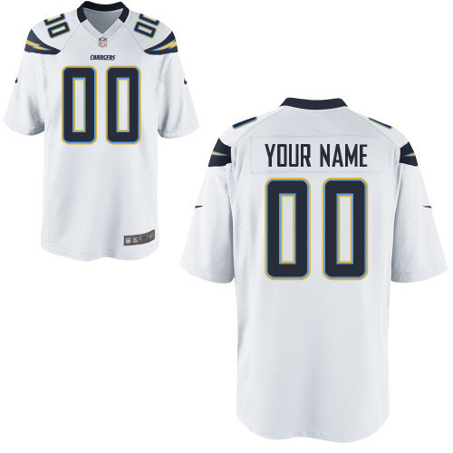 Men's Nike San Diego Chargers Customized Game White Jerseys (S-4XL) Men's Nike San Diego Chargers Customized Game White Jerseys (S-4XL)