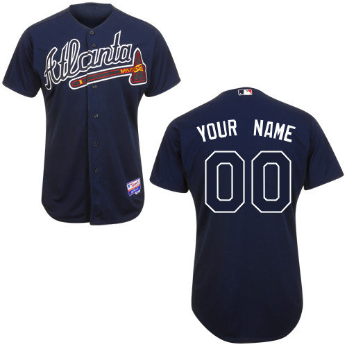 Atlanta Braves Personalized custom Blue Jersey Atlanta Braves Personalized custom Blue Jersey