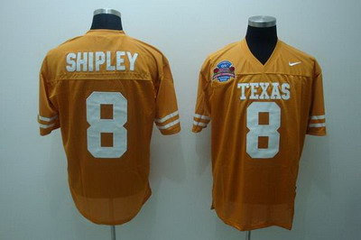 Longhorns #8 Jordan Shipley Orange Embroidered NCAA Jersey Longhorns #8 Jordan Shipley Orange Embroidered NCAA Jersey