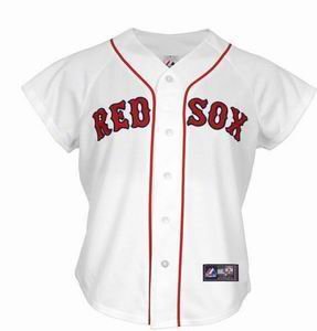 Women Boston Red Sox blank white Jersey Women Boston Red Sox blank white Jersey