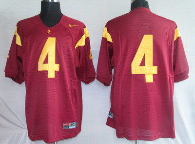 Trojans #4 Joe McKnight Red Embroidered NCAA Jersey Trojans #4 Joe McKnight Red Embroidered NCAA Jersey