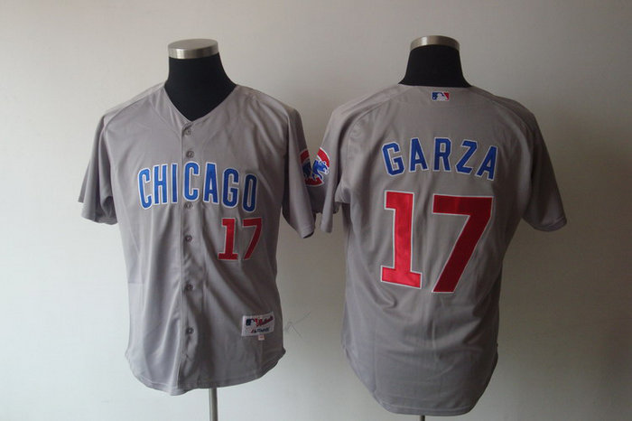 chicago cubs 17# garza grey chicago cubs 17# garza grey