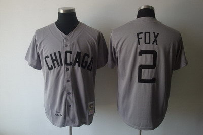 Chicago White Sox 2 Nellie Fox thrwoback Jerseys Gray Chicago White Sox 2 Nellie Fox thrwoback Jerseys Gray