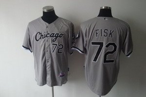 Chicago White Sox 72 Fisk Grey jersey Chicago White Sox 72 Fisk Grey jersey