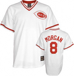 Cincinnati Reds 8 white MORGAN Cincinnati Reds 8 white MORGAN
