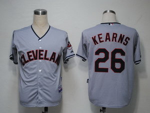 MLB Jerseys Cleveland Indians 26 Kearns Grey Cool MLB Jerseys Cleveland Indians 26 Kearns Grey Cool