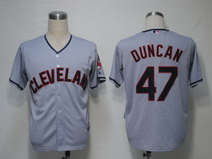 MLB Jerseys Cleveland Indians 47 Duncan Grey Cool MLB Jerseys Cleveland Indians 47 Duncan Grey Cool
