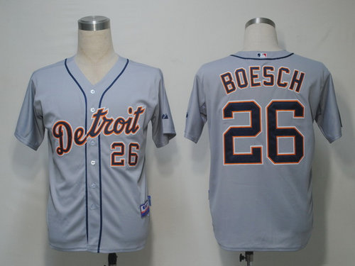 Detroit Tigers 26 Boesch Grey Jerseys Detroit Tigers 26 Boesch Grey Jerseys