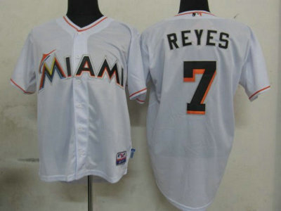 MLB Jerseys Florida Marlins 7 Reyes White MLB Jerseys Florida Marlins 7 Reyes White