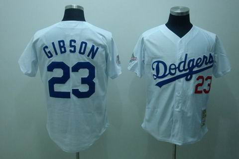 mlb los angeles dodgers #23 gibson m&n white mlb los angeles dodgers #23 gibson m&n white