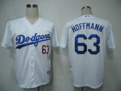 mlb Los Angeles Dodgers #63 Hoffmann White mlb Los Angeles Dodgers #63 Hoffmann White