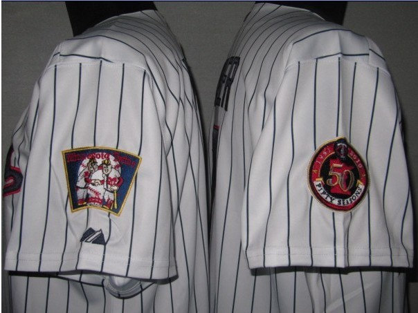 MLB Jerseys Minnesota Twins white 50th MLB Jerseys Minnesota Twins white 50th