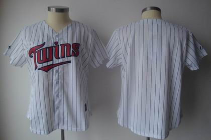 Women Minnesota Twins blank jerseys white pink strip jerseys Women Minnesota Twins blank jerseys white pink strip jerseys