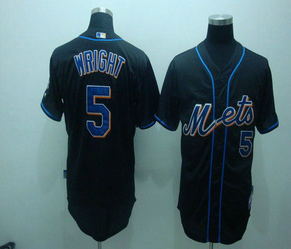 mlb new york mets 5# Wright black jerseys mlb new york mets 5# Wright black jerseys