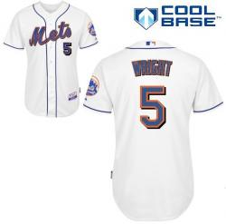 MLB New York Mets 5# Wright white cool base jersey MLB New York Mets 5# Wright white cool base jersey