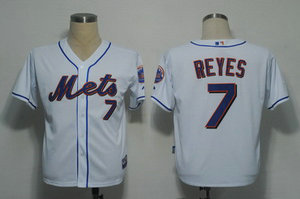 New York Mets 7 Reyes White Cool Base Jerseys New York Mets 7 Reyes White Cool Base Jerseys