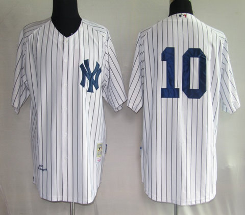 MLB Jerseys New York Yankees 10# White MLB Jerseys New York Yankees 10# White