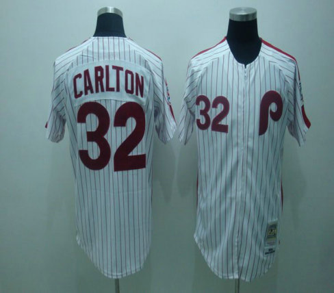 MLB Jersey Philadelphia Phillies 32 CARLTON White(red strip)M&N MLB Jersey Philadelphia Phillies 32 CARLTON White(red strip)M&N