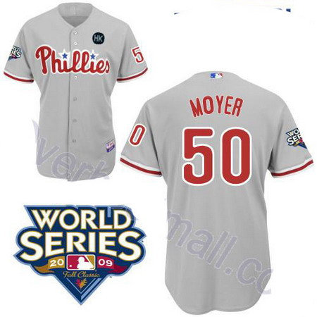Philadelphia Phillies 50 Jamie Moyer grey jerseys Philadelphia Phillies 50 Jamie Moyer grey jerseys