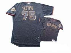 San Francisco Giants 75 Barry Zito Black