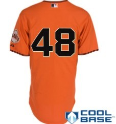 San Francisco Giants #48 Pablo Sandoval Orange Jersey San Francisco Giants #48 Pablo Sandoval Orange Jersey