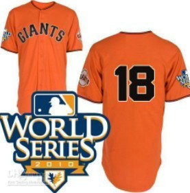 San Francisco Giants 18 Cain 2010 World Series Orange Jersey San Francisco Giants 18 Cain 2010 World Series Orange Jersey