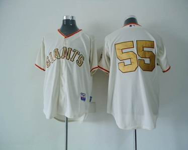 San Francisco Giants Authentic 55 Tim Lincecum Home cream gold number jersey San Francisco Giants Authentic 55 Tim Lincecum Home cream gold number jersey
