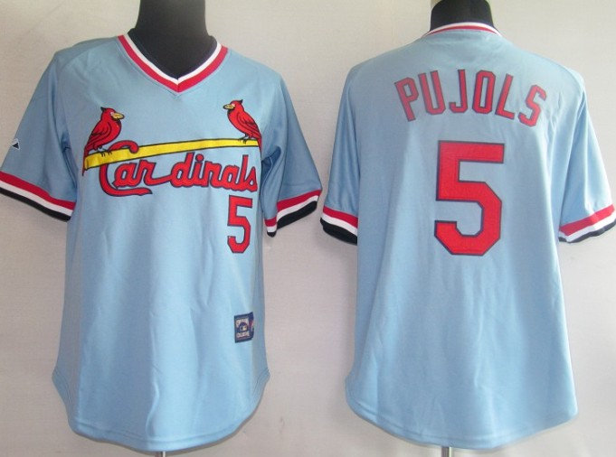MLB Jerseys St.Louis Cardinals 5# pujols LT Blue MLB Jerseys St.Louis Cardinals 5# pujols LT Blue