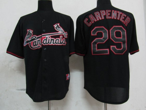 MLB St.Louis Cardinals 29 Carpenter Black Fashion Jerseys MLB St.Louis Cardinals 29 Carpenter Black Fashion Jerseys