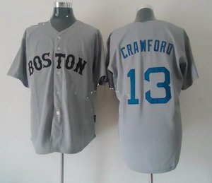 Boston Red Sox 13 Carl Crawford Gray Cool Base Jerseys Boston Red Sox 13 Carl Crawford Gray Cool Base Jerseys
