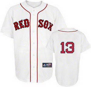 Boston Red Sox 13 Carl Crawford Jersey wihte Boston Red Sox 13 Carl Crawford Jersey wihte