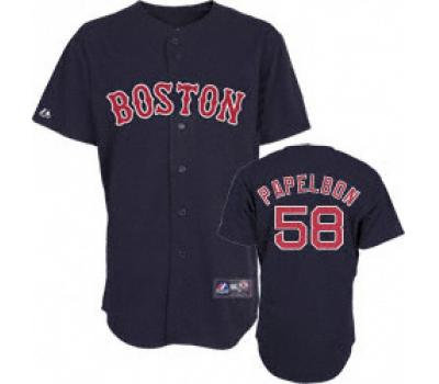 Jonathan Papelbon Adult 2009 Navy 58 Boston Red Sox Jonathan Papelbon Adult 2009 Navy 58 Boston Red Sox