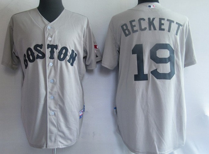 MLB Jerseys Boston Red Sox 19 Beckett Grey MLB Jerseys Boston Red Sox 19 Beckett Grey