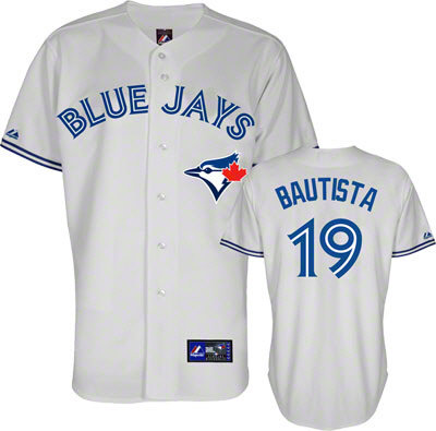 Jose Bautista #19 Jersey White Toronto Blue Jays Jersey Jose Bautista #19 Jersey White Toronto Blue Jays Jersey