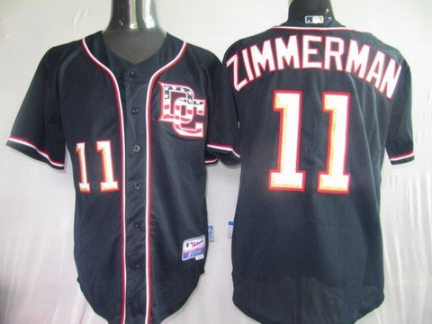 Washington Nationals 11 Zimmerman Dark blue Jerseys Washington Nationals 11 Zimmerman Dark blue Jerseys