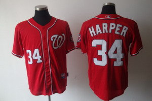 Washington Nationals 34 Bryce Harper Red Jerseys Washington Nationals 34 Bryce Harper Red Jerseys