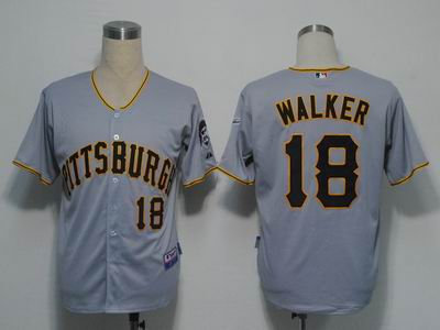 Pittsburgh Pirates 18 Walker Grey Cool Base jersey Pittsburgh Pirates 18 Walker Grey Cool Base jersey