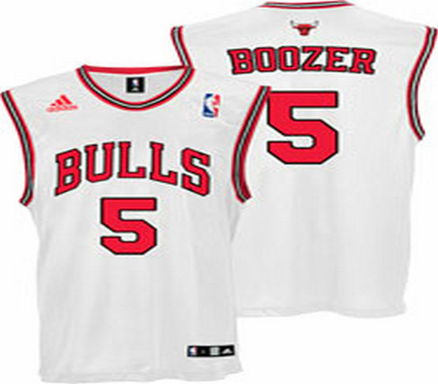 Chicago Bulls #5 Boozer White Jersey Chicago Bulls #5 Boozer White Jersey
