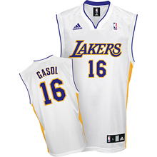 Los Angeles Lakers #16 Pau Gasol Swingman white Jersey Los Angeles Lakers #16 Pau Gasol Swingman white Jersey