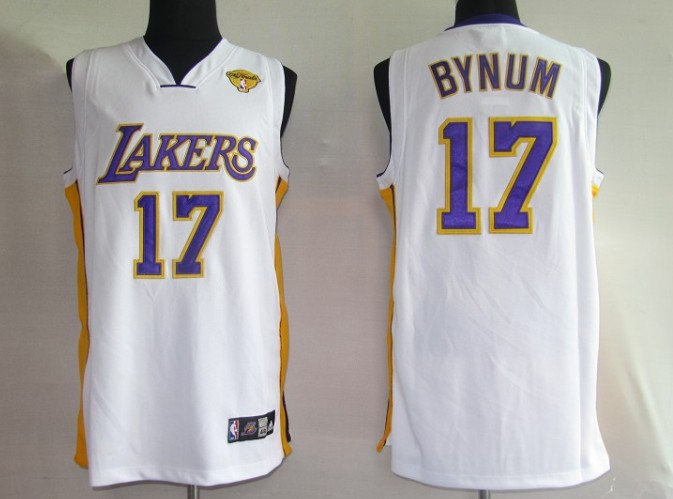 NBA Jersey Los Angeless Lakers 17# Bynum White【2010 Finals NBA Jersey Los Angeless Lakers 17# Bynum White【2010 Finals