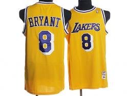 NBA Los Angeless Lakers #8 Bryant Yellow Jerseys NBA Los Angeless Lakers #8 Bryant Yellow Jerseys