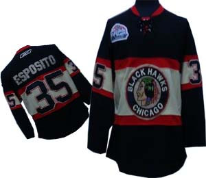 Blackhawks ESPOSITO 35 BLACK Winter Classic Blackhawks ESPOSITO 35 BLACK Winter Classic