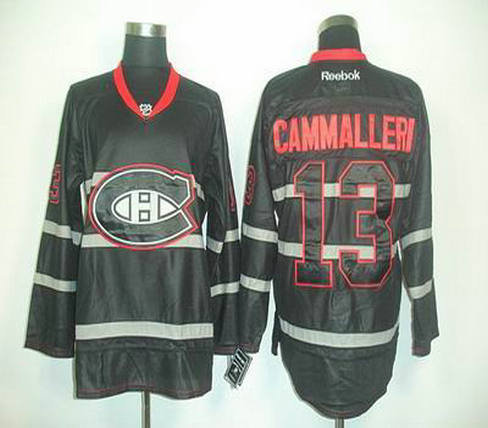 2012 black Montreal Canadiens 13 Michael Cammalleri black jerseys 2