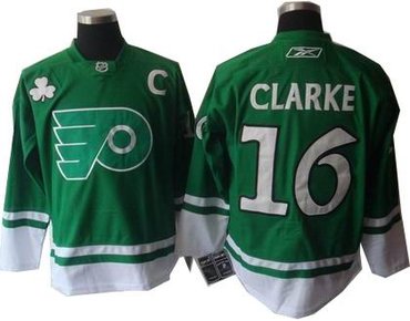Philadelphia Flyers 16 Bobby Clarke jerseys green Philadelphia Flyers 16 Bobby Clarke jerseys green