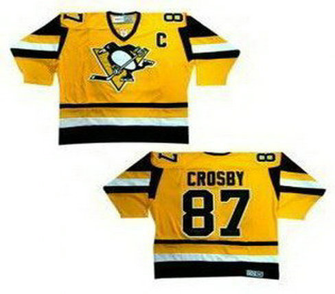 Pittsburgh Penguins No 87 Sidney Crosby Throwback Yellow Jersey Pittsburgh Penguins No 87 Sidney Crosby Throwback Yellow Jersey